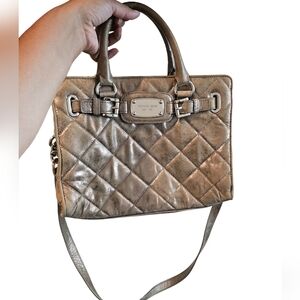Michael Kors Metallic Quilted Crossbody